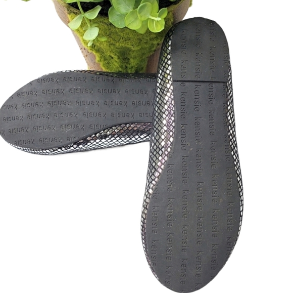 Kensie Girl Flats Balerina 31303 Black Silver 2 - Picture 9 of 9